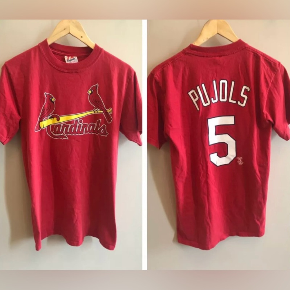 St. Louis Cardinals - Albert Pujols shirt - MEDIUM - Majestic - Mid 2000’s - MLB